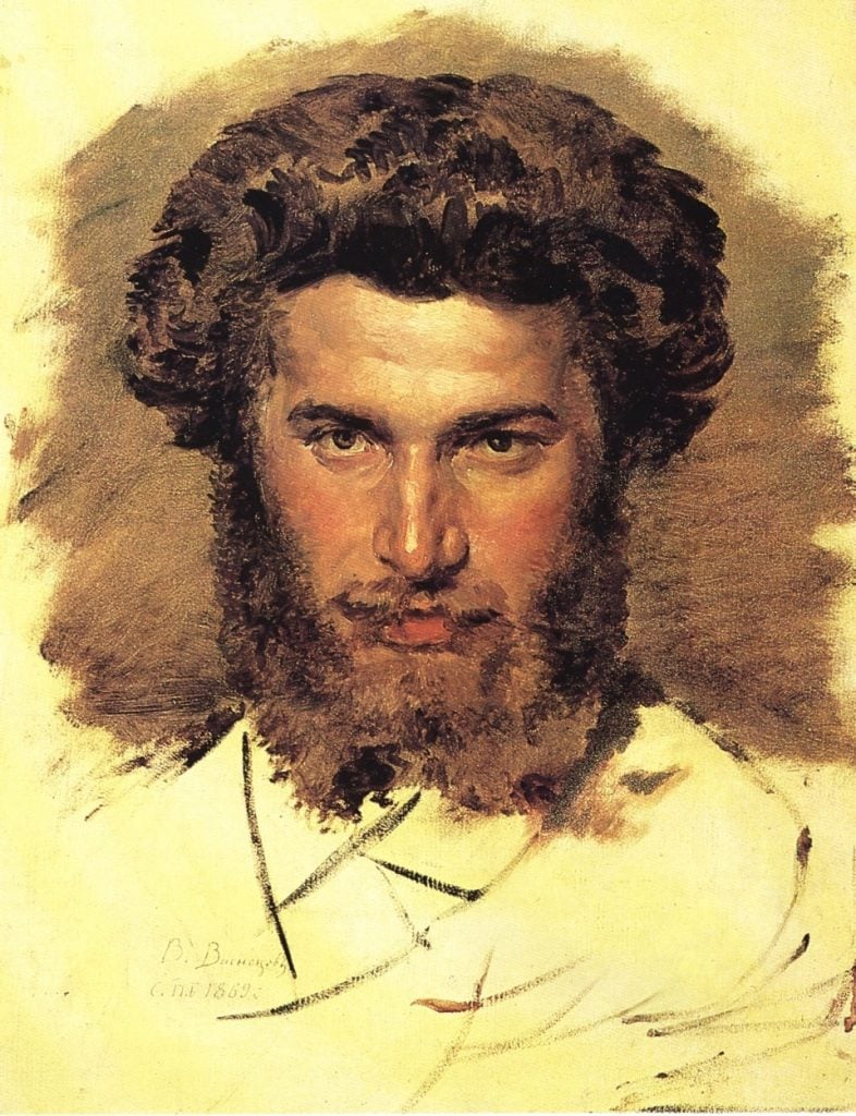 Viktor Vasnetsov, Portrait of artist Arkhip Kuindzhi (1869). Collection of the Tretyakov Gallery, Moscow.