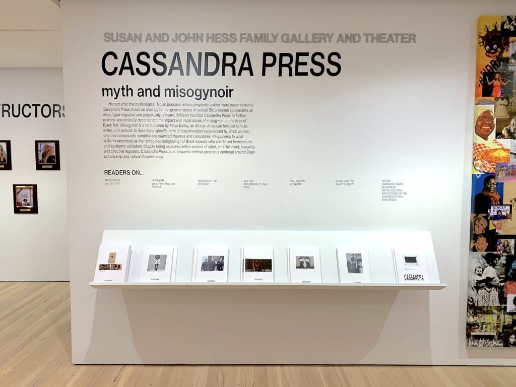 Installation dedicated to Cassandra Press. Photo by Ben Davis.