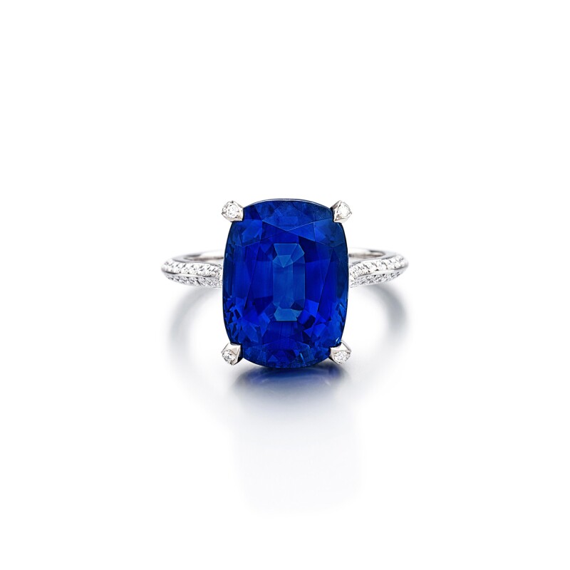 Chopard's <i>Sapphire and Diamond Ring</i>. Courtesy of Sotheby's. 