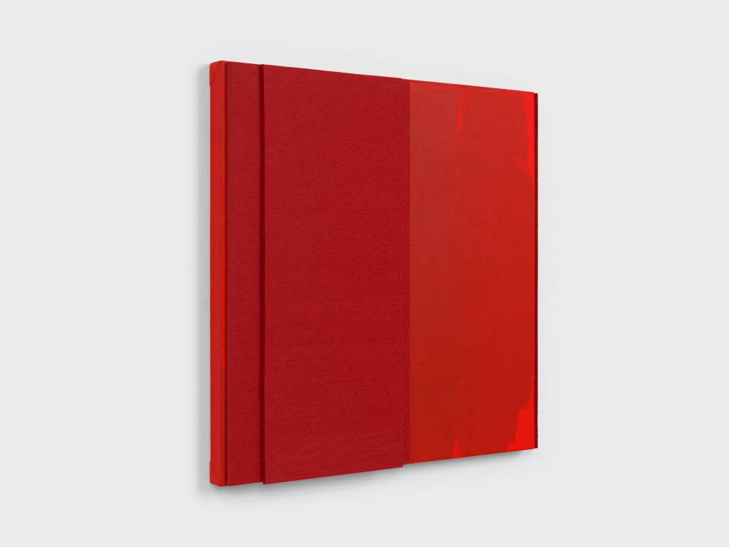 Jennie C. Jones, <i>Red Tone Burst #2</i> (2021). © Jennie C. Jones. Courtesy of Alexander Gray Associates, New York, and PATRON Gallery, Chicago.