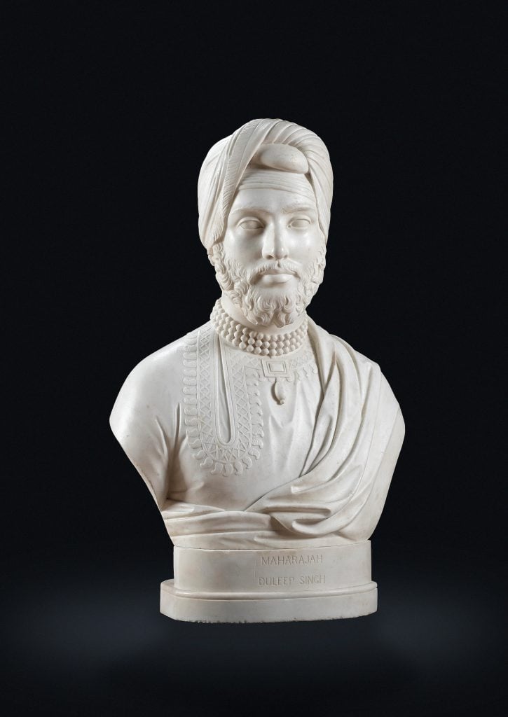 John Gibson RA, <i>Maharajah Duleep Singh, last ruler of the Punjab </i>(1859-60). Courtesy of Bonham's.