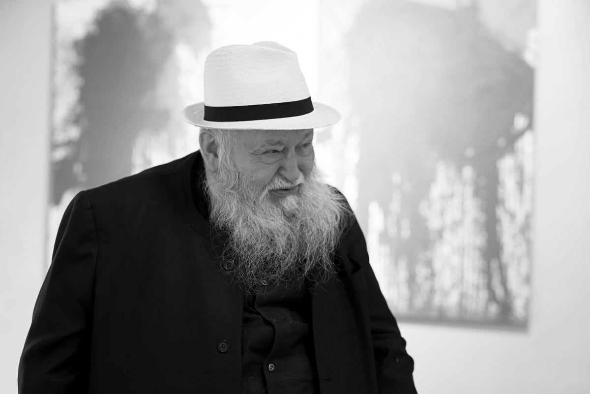 Hermann Nitsch, 2017. Photo: Philipp Schuster. Courtesy of the Nitsch Foundation.