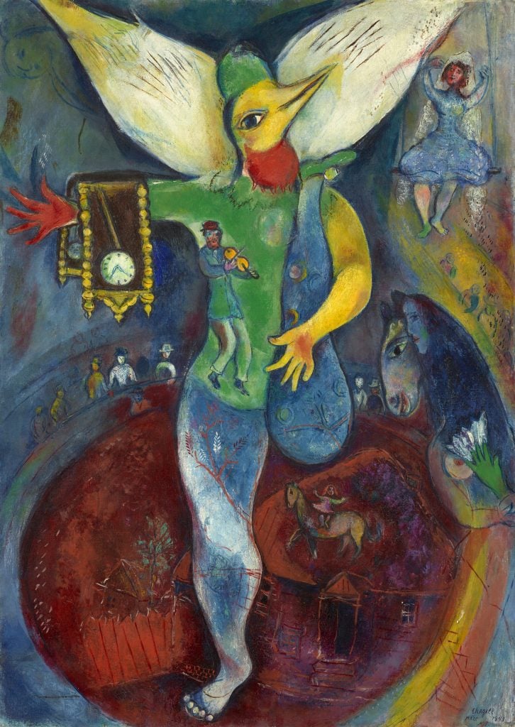 Marc Chagall, <i>Le jongleur</i> (1943). Courtesy of Christie's Images, Ltd.