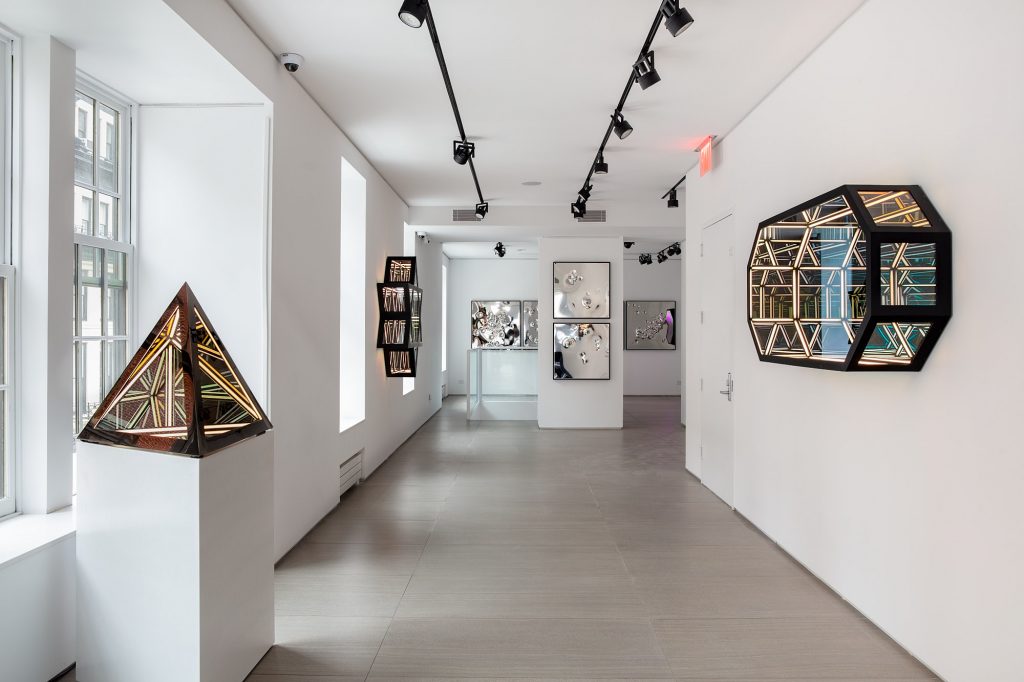 Installation view "Anthony James: Divine Infinity," 2022. Courtesy of Opera Gallery, New York.