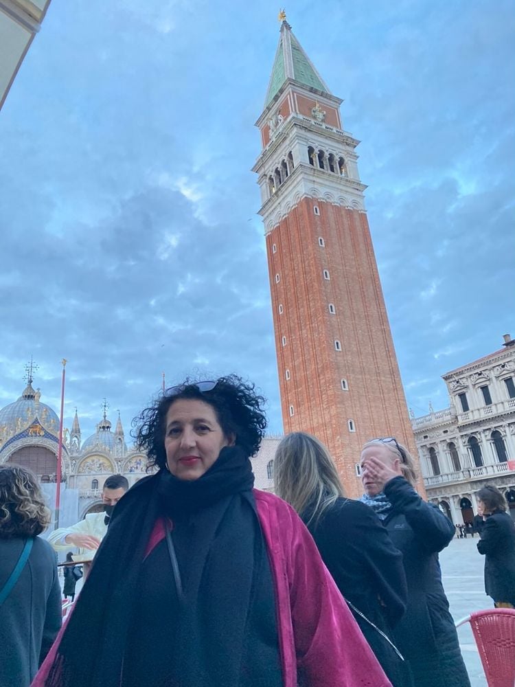 Artist Zineb Sedira, who represented France at the 2022 Venice Biennale. Photo by Sarah Cascone.
