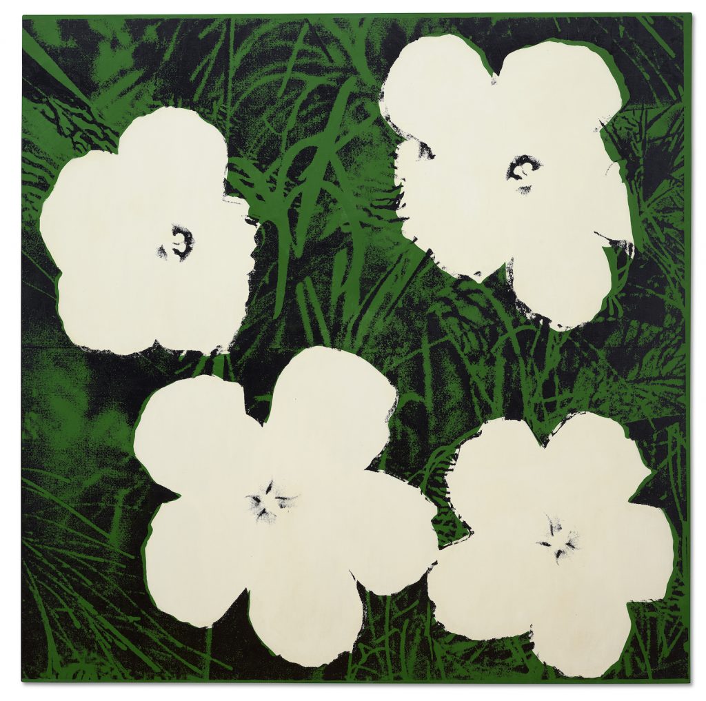 Andy Warhol, Flowers(1964). Image courtesy Christie's.
