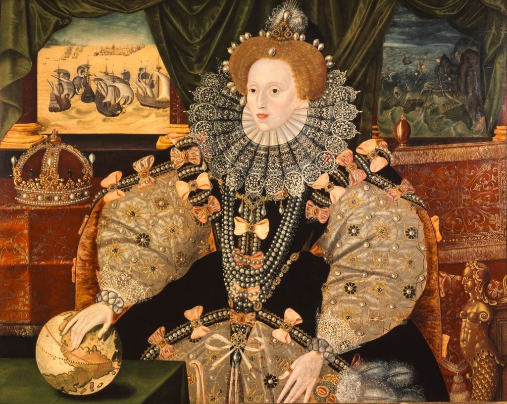 Armada Portrait of Queen Elizabeth I. Woburn Abbey Collection.