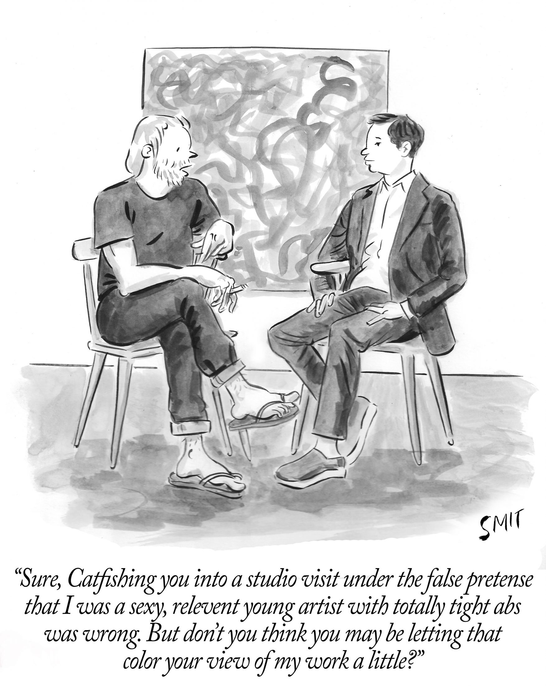 Under What Circumstances Is Catfishing Acceptable in the Art World?  [Cartoon]