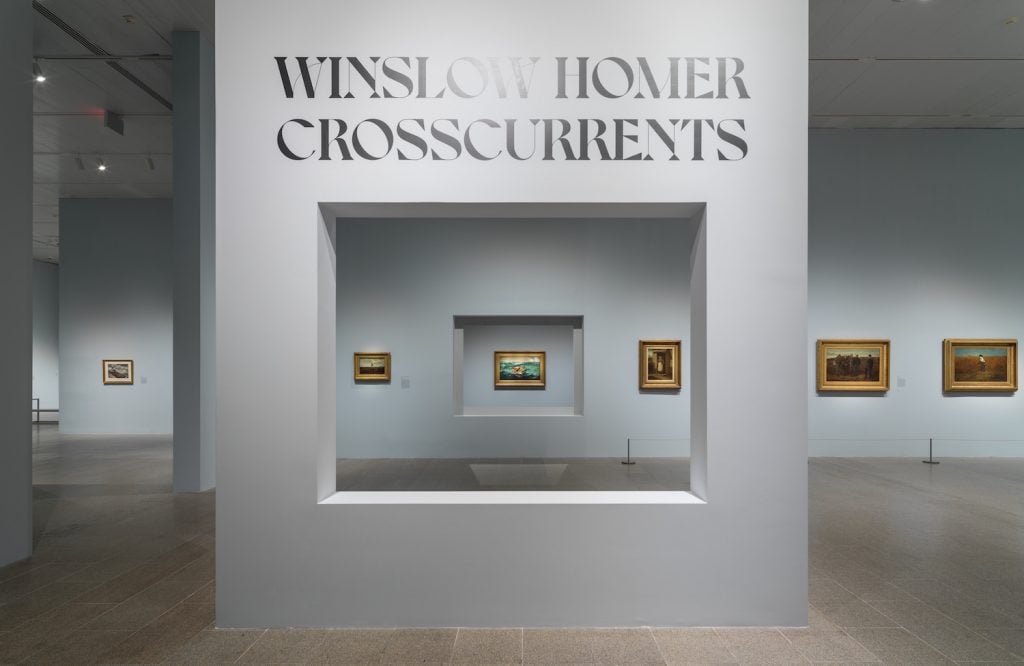 Installation view of "Winslow Homer: Crosscurrents," on view April 11–July 31, 2022 at The Metropolitan Museum of Art, New York. Photo by Anna-Marie Kellen, Image courtesy of The Met