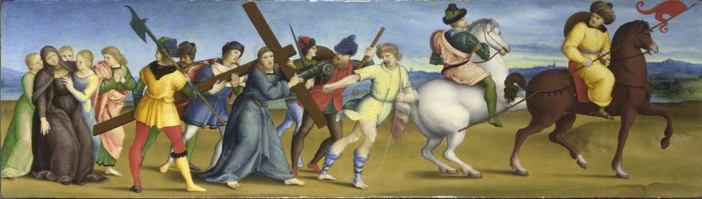 Raphael, <i>The Procession to Calvary</i> (ca. 1504-5). © The National Gallery, London
