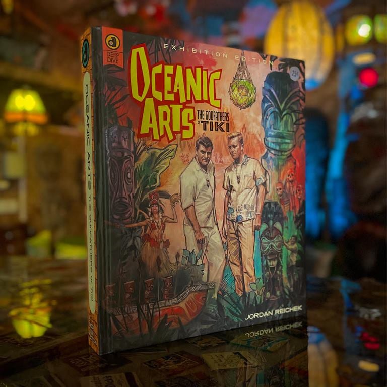 The cover of Oceanic Arts: The Godfathers of Tiki, a book published on the occasion of the auction.