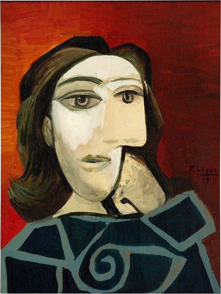Pablo Picasso, <i>Dora Maar</i> (1939). Courtesy of Sotheby's. 