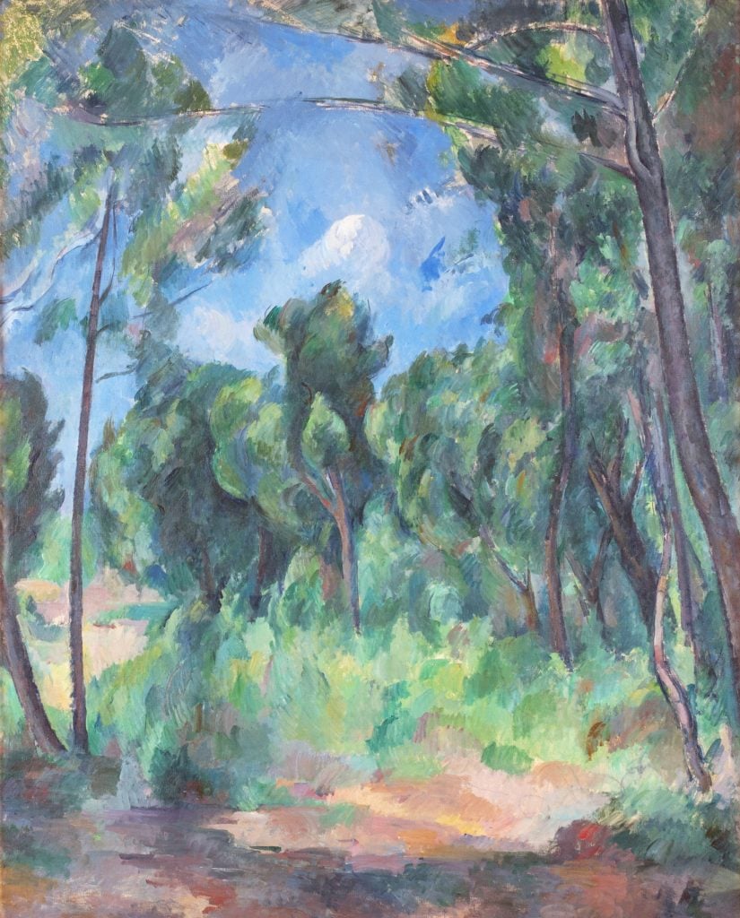 Paul Cézanne, Clairière (The Glade) (ca. 1895). Courtesy of Sotheby's.