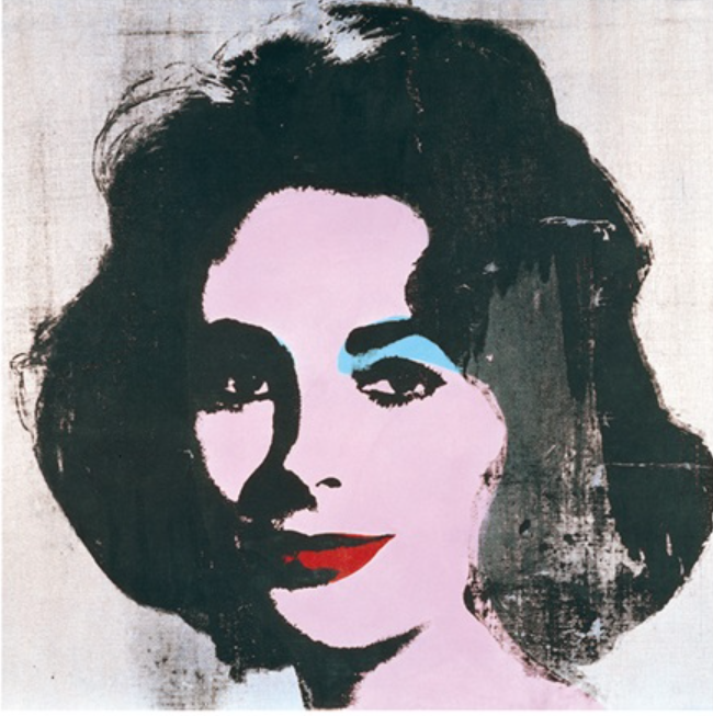 Andy Warhol, <i>Silver Liz（Ferus Type) </i>(1963). Courtesy of Shinwa Auction Co.