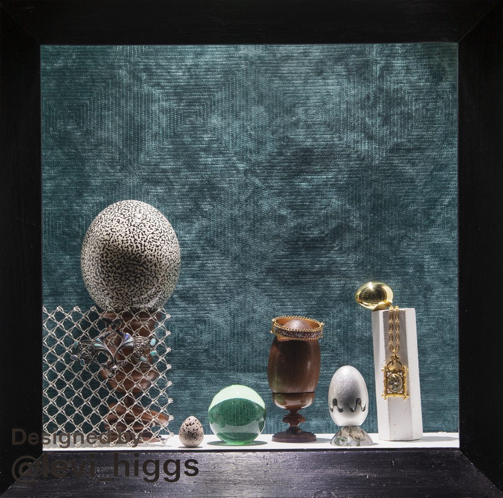 A window at the old Barney's department store for the Winter Show, designed by Levi Higgs. Photo by Simon Cherry, courtesy of the Winter Show.