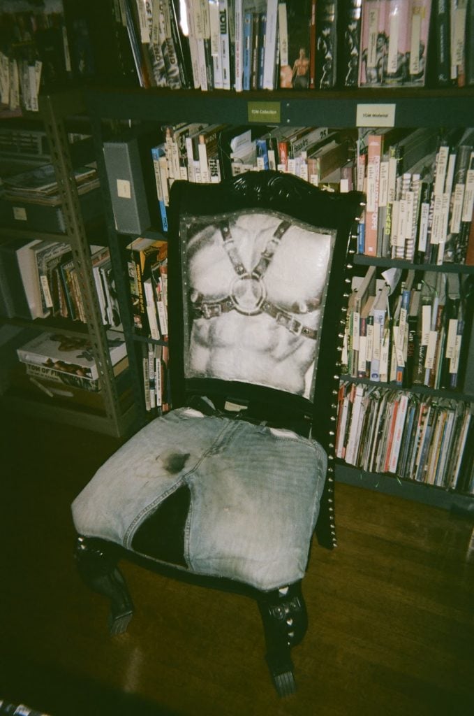 A very important chair at the Tom of Finland Foundation.