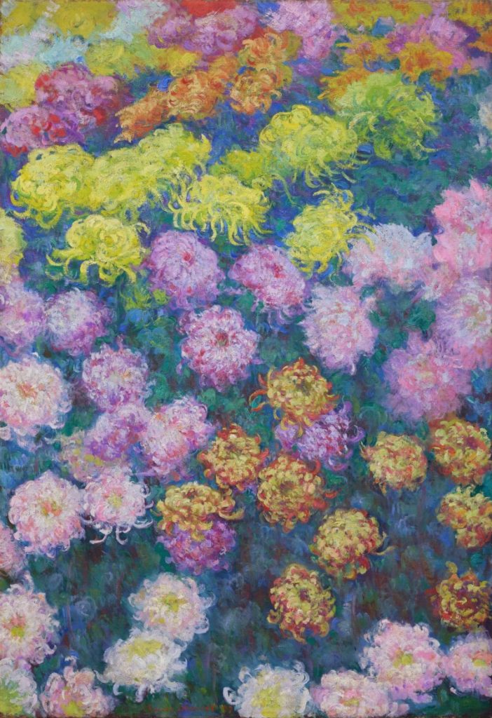 Claude Monet, <i>Massif de chrysanthèmes</i> (1897). Courtesy of Sotheby's. 