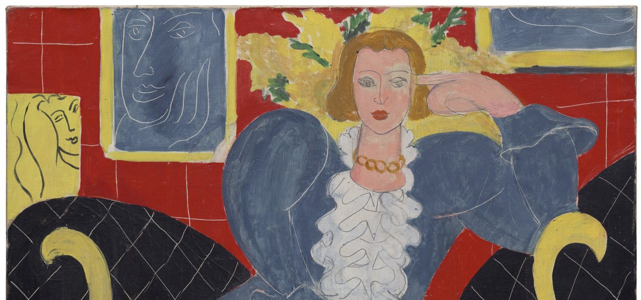 Henri Matisse, Woman in Blue (1937). Philadelphia Museum of Art: Gift of Mrs. John Wintersteen, 1956-23-1. © 2022 Succession H. Matisse/Artists Rights Society (ARS), New York.