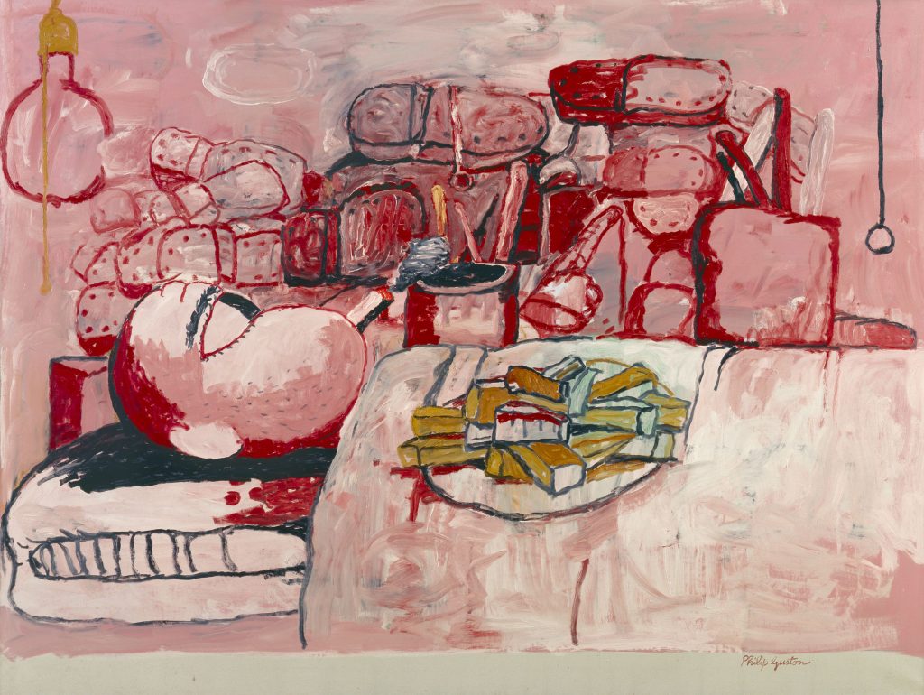 Philip Guston, <i>Painting, Smoking, Eating</i> (1973) © The Estate of Philip Guston. Courtesy of Hauser & Wirth  and the Museum of Fine Arts, Boston.