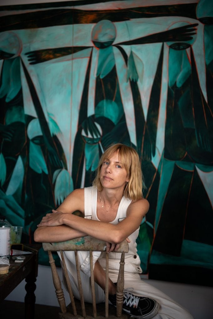 Tahnee Lonsdale in her studio. Photo by Rich Stapleton, courtesy of the artist.