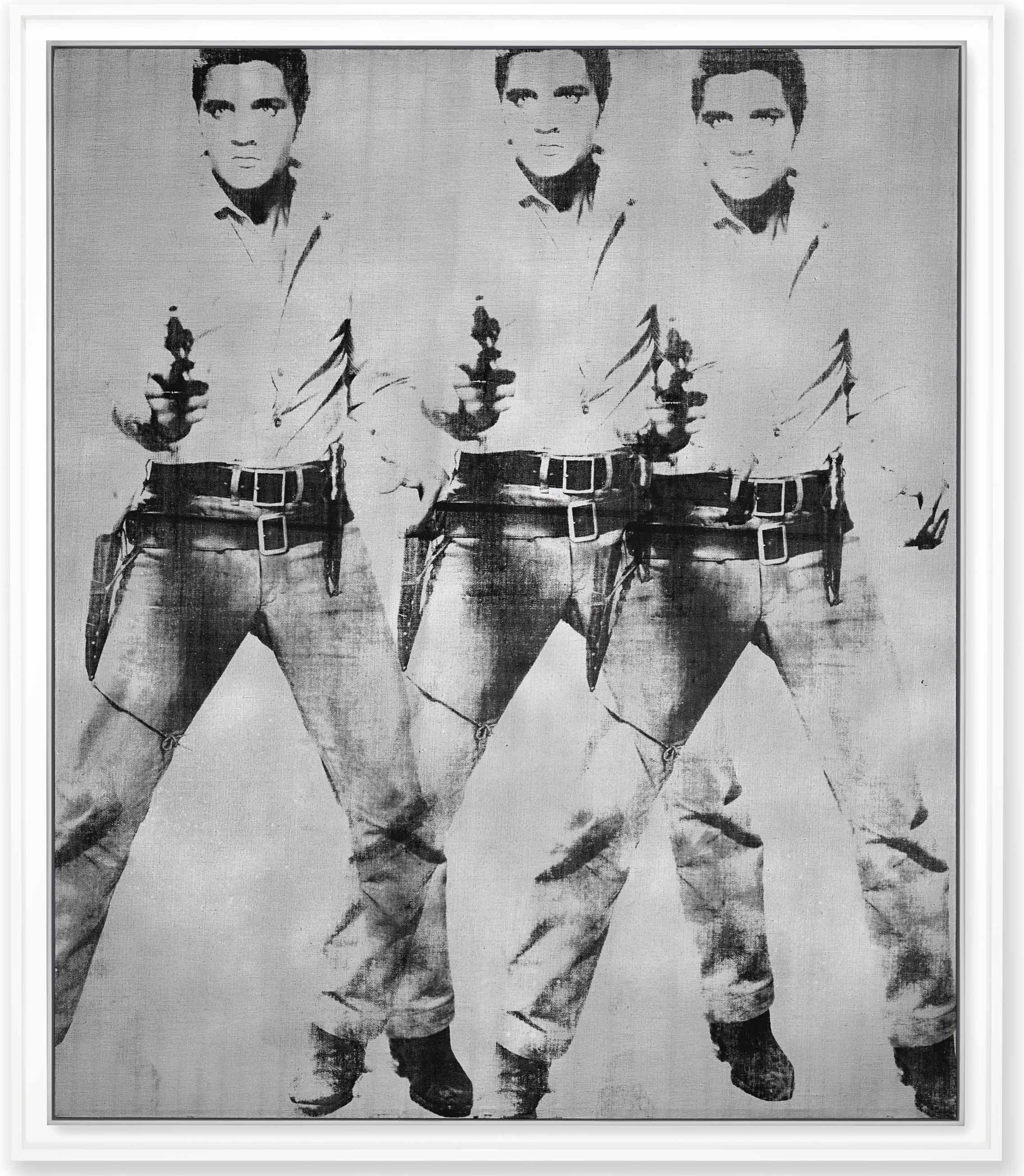 Andy Warhol, Triple Elvis [Ferus Type] (1963). Courtesy of Christie's Images, Ltd.
