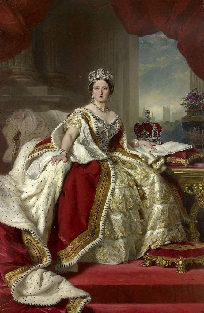 Franz Xaver Winterhalter, Queen Victoria (1959). Image in the Common Domain.