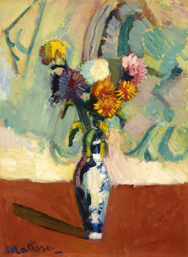 Henri Matisse, Chrysanthemums in a Chinese Vase (1902).  Image courtesy Christie's.