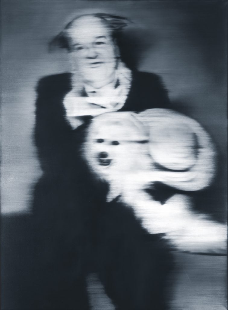 Gerhard Richter, Horst and His Dog (Horst mit Hund) (1965). Fondation Carmignac © Gerhard Richter, 2022 (24022022).
