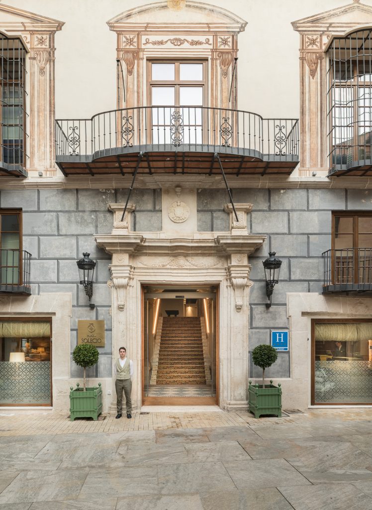The entrance to Palacio Solecio. Courtesy of the hotel.