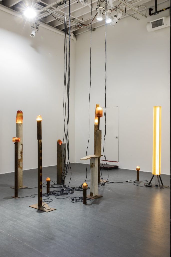 Rich Aybar's lamps. Photo by Clemens Kois.