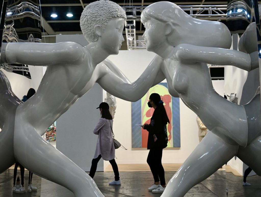 Art Basel Hong Kong 2022 kicks off. (Photo by Li Zhihua/China News Service via Getty Images)