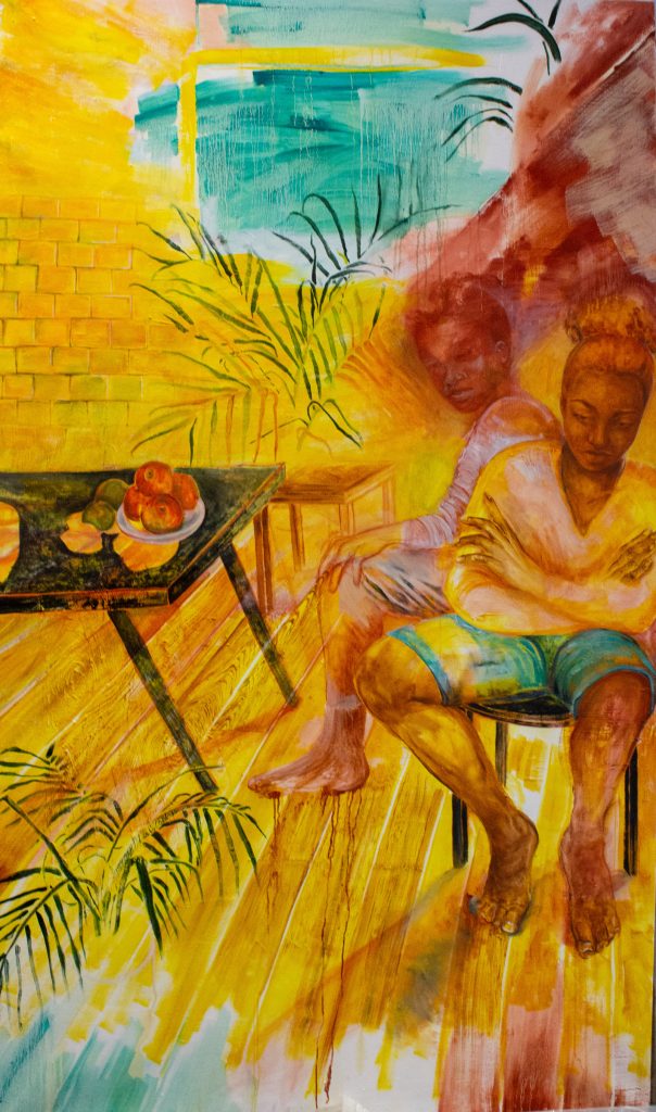 Johanna Mirabel, <em>Living Room</em> (2022). Courtesy of Galerie Véronique Rieffel, Côte d'Ivoire.