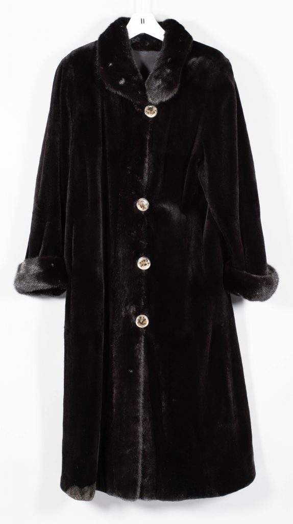 Monogrammed mink coat. Courtesy The Potomack Company