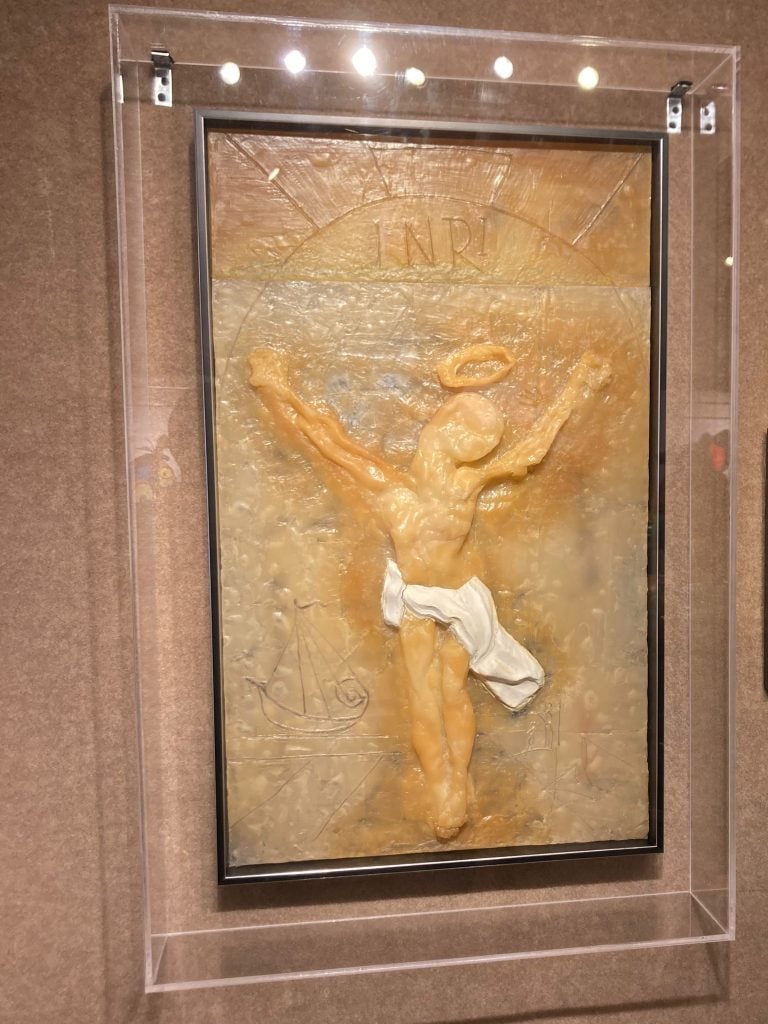 Salvador Dali's <i>Christ of St. John of the Cross</i>. Courtesy of Harte International Galleries.