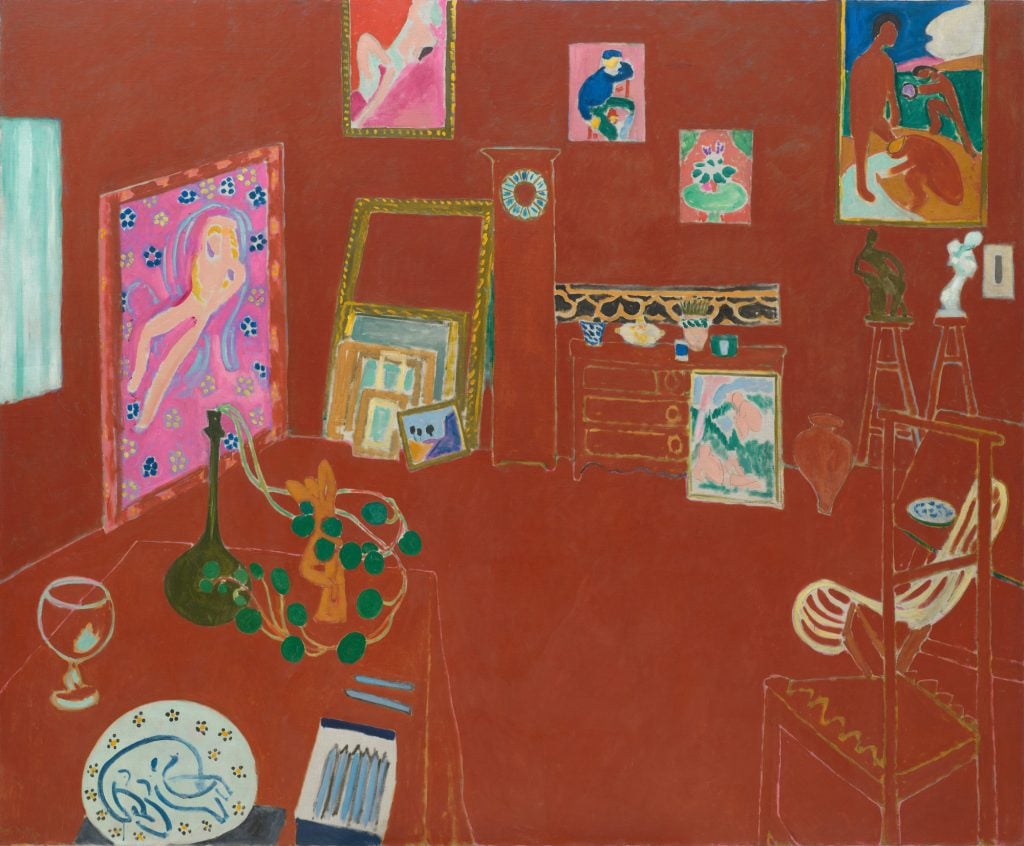 Henri Matisse, The Red Studio (1911). Collection of the Museum of Modern Art, New York.