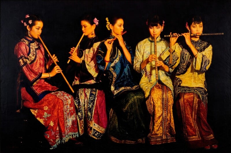 Chen Yifei, <i>Banquet</i> (1991). Courtesy of Sotheby's. 