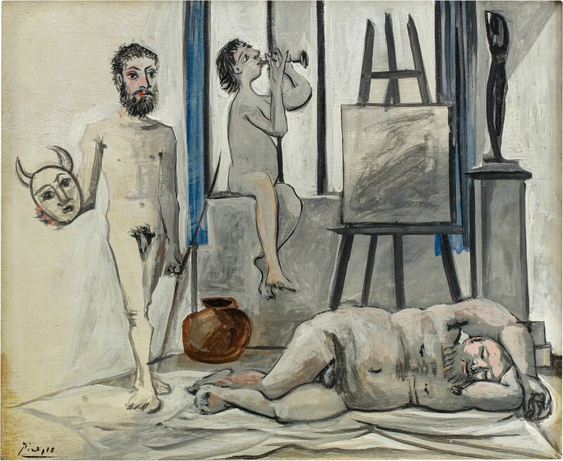 Pablo Picasso, <i>Nus masculins (Les trois âges de l'homme)</i> (1942). Courtesy of Sotheby's. 