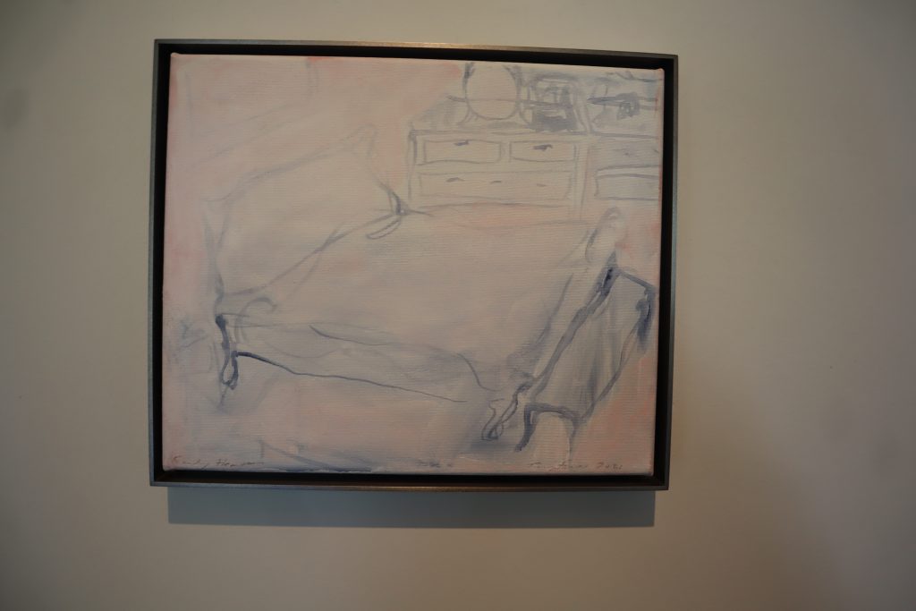 Tracey Emin, Corazón vacío (2021).  vista de instalación, "Mientras me acuesto por ti" Júpiter Artland.  Foto de Naomi Rea.