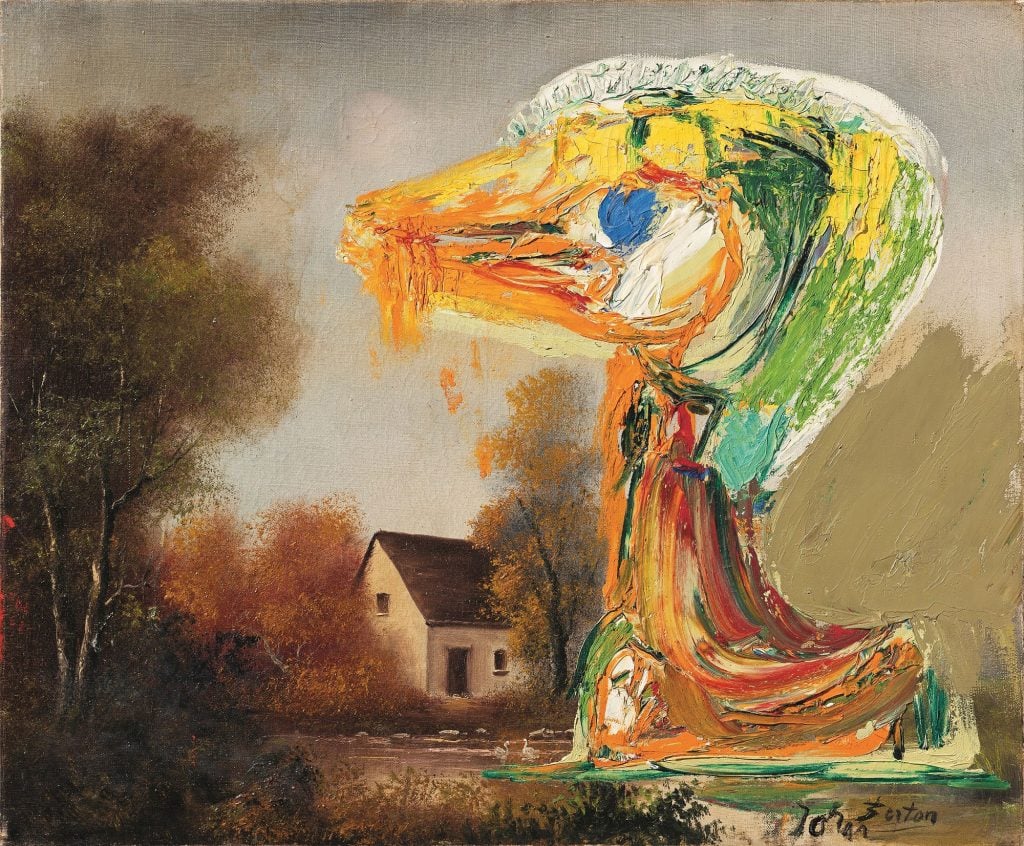 Asger Jorn, The Disquieting Duckling (1959). Courtesy of Museum Jorn.