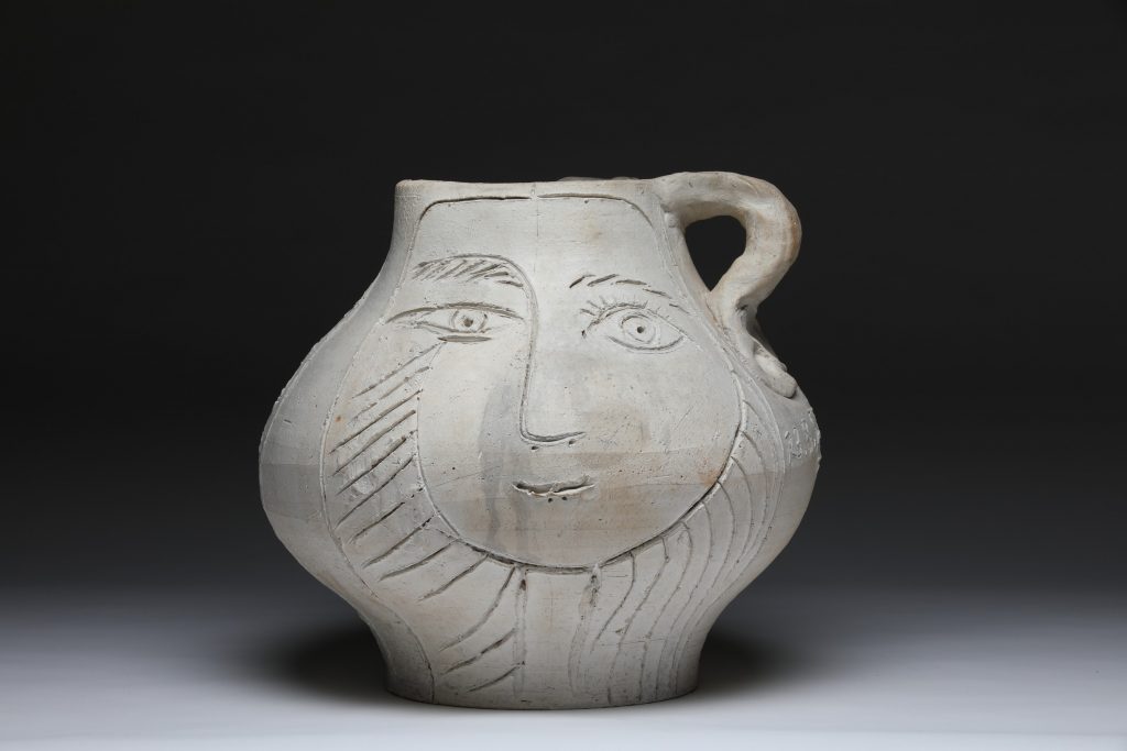 Pablo Picasso, White Terracotta Vessel (Incised August 23, 1952). Courtesy of Sloane Street Auctions.