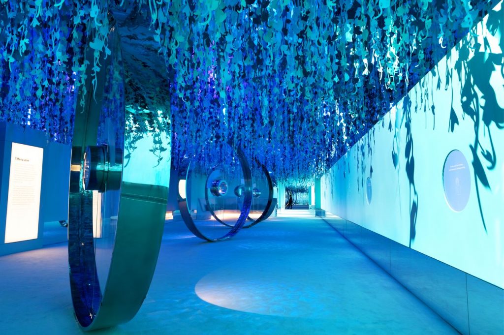 Enter Tiffany's blue dimension at Saatchi Gallery. Courtesy of Tiffany & Co. 