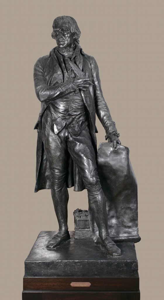 Pierre Jean David d'Angers, <em>Thomas Jefferson</em> (1833). Collection of the Public Design Commission of the City of New York. Photo courtesy of the New-York Historical Society. 