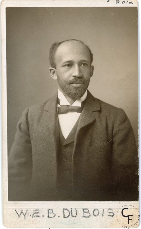 WEB Du Bois in 1903. Black civil rights activist, author and sociologist.  Photo courtesy of the Cary Forward Archives, Richmond, Virginia. 