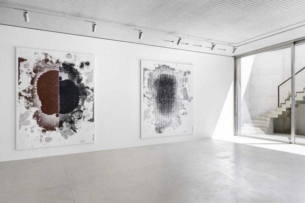 installation view, "Christophe Laine" at Xavier Hufkens.  Photo credit: HV-studio