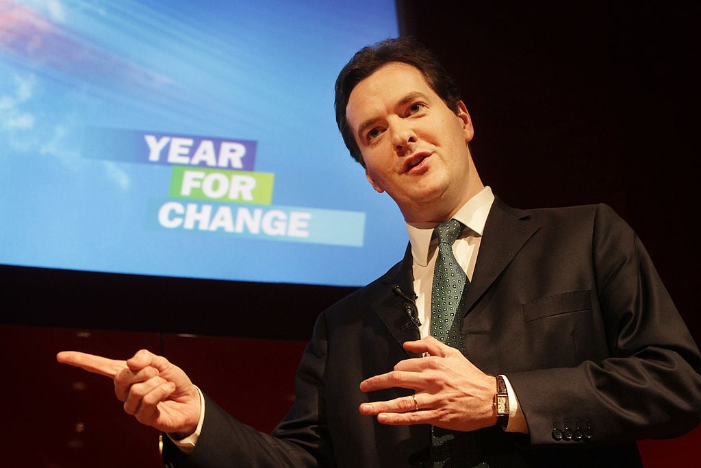 George Osborne speaks at the British Museum on February 2, 2010 in London. (Photo by Peter Macdiarmid/Getty Images)