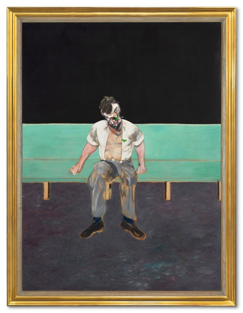Francis Bacon, Study for Portrait of Lucian Freud (1964). Courtesy of Sotheby's