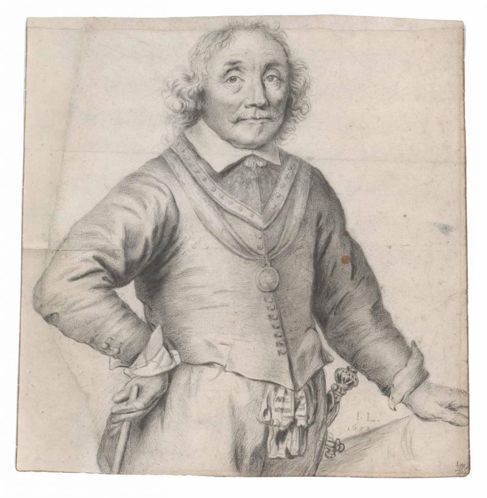 Jan Lievens 1653 Portrait of Admiral Maarten Harpertszoon Tromp (1653). Image courtesy Christopher Bishop Fine Art.