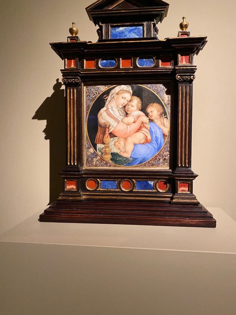 Giovanna Garza, <i>The Virgin of the Chair After Raphael,</i> (1649). Photo by Eileen Kinsella