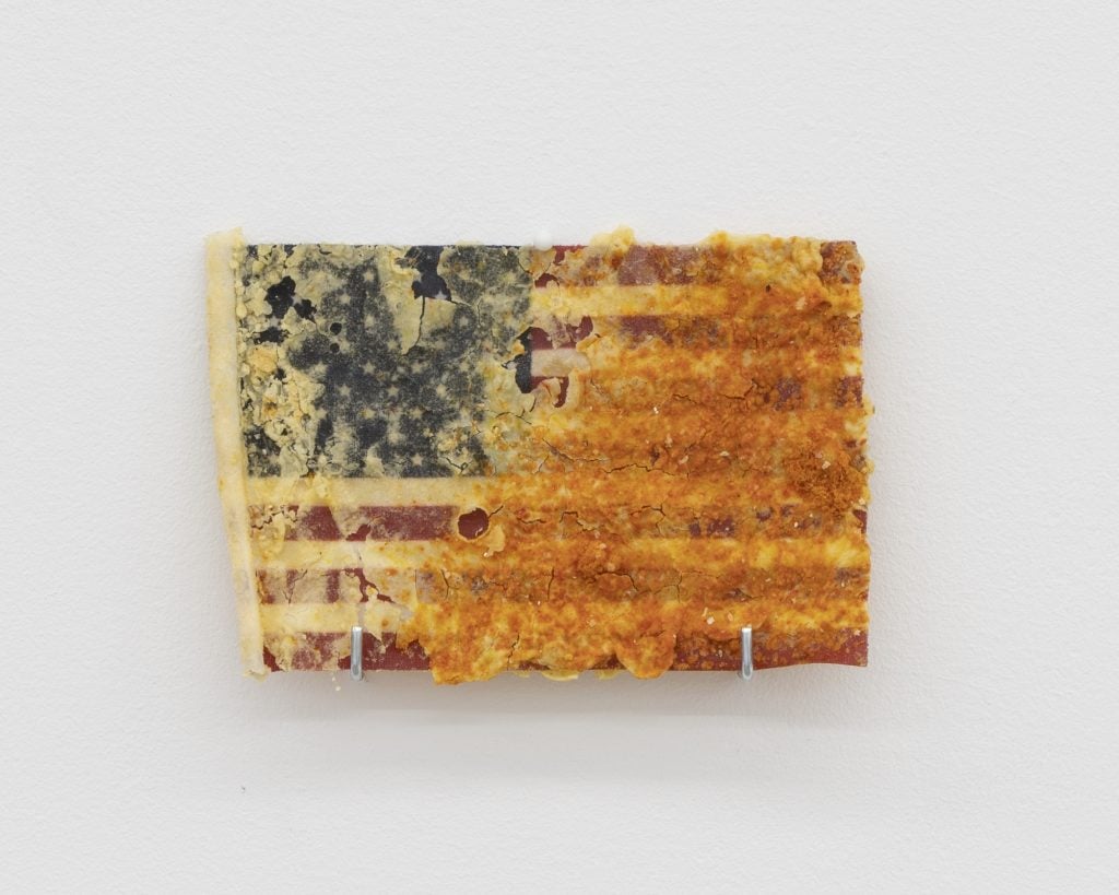 Kiyan Williams, How Do You Properly Fry An American Flag (2022). Courtesy of Lyles & King.