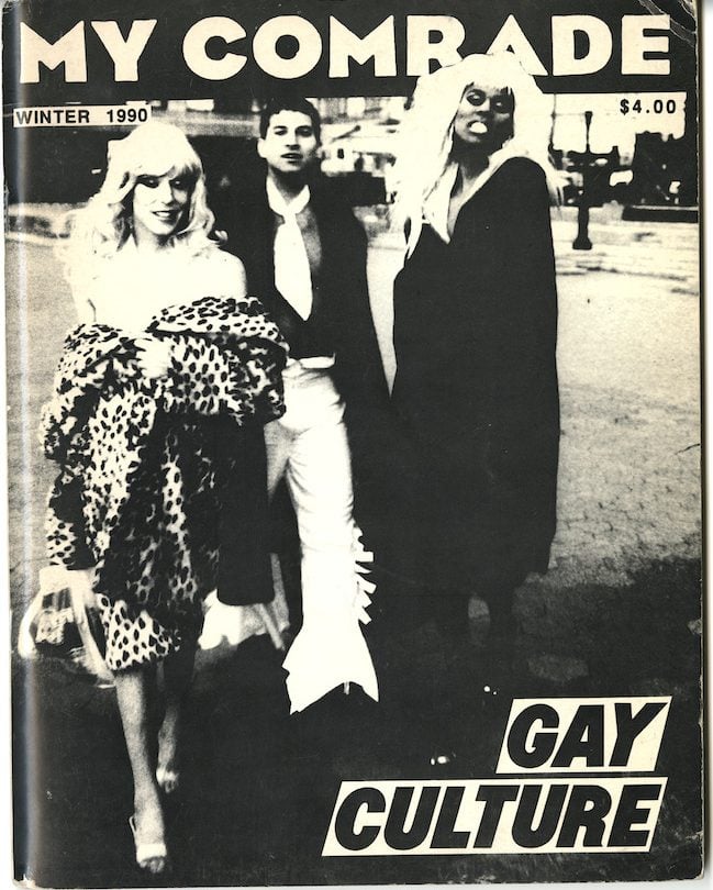 Lahoma, David Dalrymple, and Rupaul are cover stars in 1990. Courtesy of Linda Simpson. 